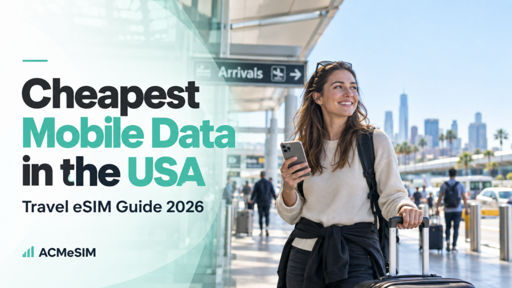 Cheapest way to get mobile data in the USA with a travel eSIM